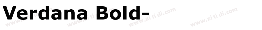 Verdana Bold字体转换